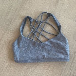 Heather grey lululemon free to be wild bra